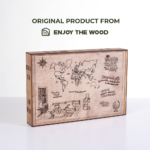 Eine Weltkarte aus Holz 2D MULTICOLOR – Bild 11